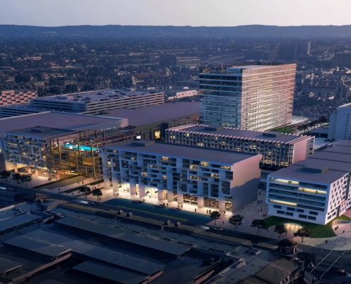 Rendering of Riverside Alive convention center expansion